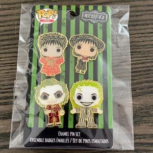 Beetlejuice funko pop pin set